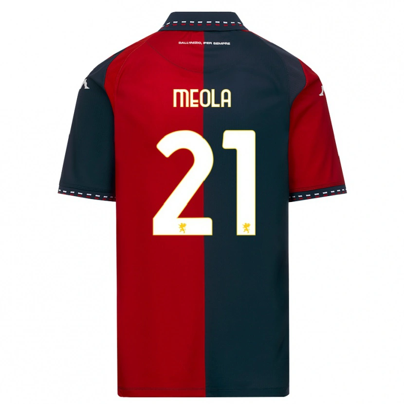 Danxen Mulher Camisola Kevin Meola #21 Vermelho Preto Branco Principal 2026/27 Camisa