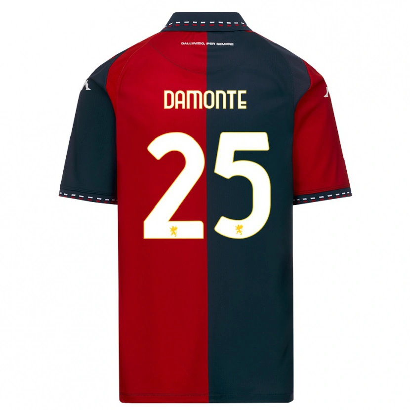 Danxen Mulher Camisola Lorenzo Damonte #25 Vermelho Preto Branco Principal 2026/27 Camisa