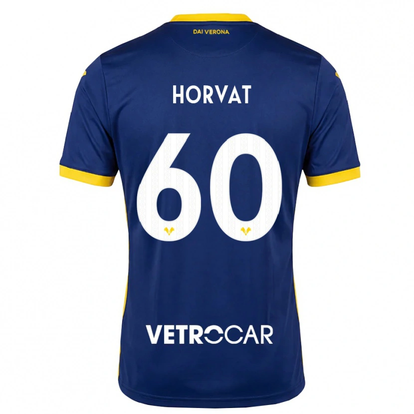 Danxen Mulher Camisola Mihaela Horvat #60 Azul Real Amarelo Branco Principal 2026/27 Camisa