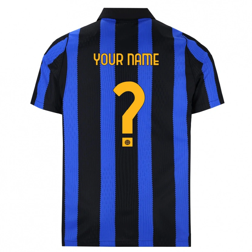 Danxen Mulher Camisola Seu Nome #0 Preto Azul Amarelo Principal 2026/27 Camisa