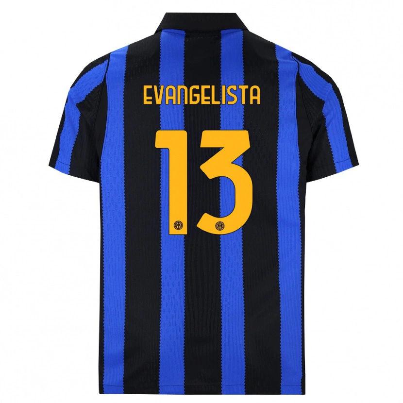 Danxen Mulher Camisola Edoardo Evangelista #13 Preto Azul Amarelo Principal 2026/27 Camisa