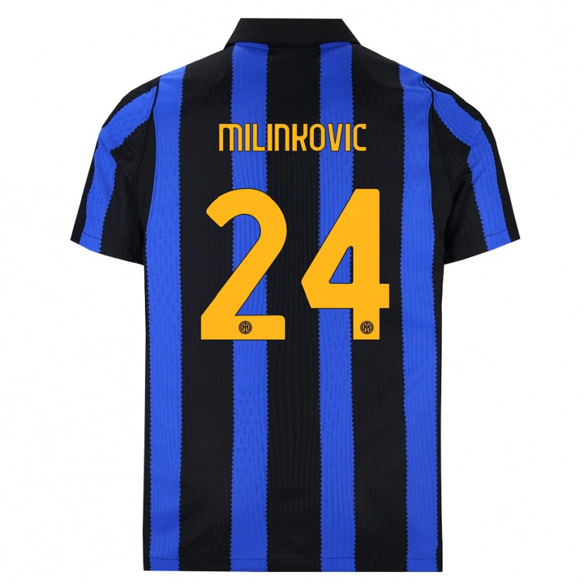 Danxen Mulher Camisola Marija Milinković #24 Preto Azul Amarelo Principal 2026/27 Camisa