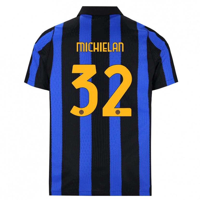 Danxen Mulher Camisola Mattia Michielan #32 Preto Azul Amarelo Principal 2026/27 Camisa
