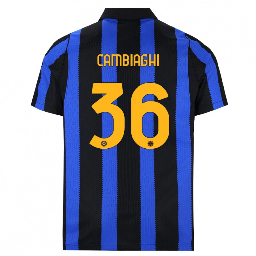 Danxen Mulher Camisola Michela Cambiaghi #36 Preto Azul Amarelo Principal 2026/27 Camisa