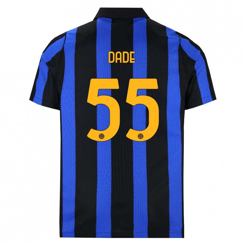 Danxen Mulher Camisola Emmanuel Dade #55 Preto Azul Amarelo Principal 2026/27 Camisa
