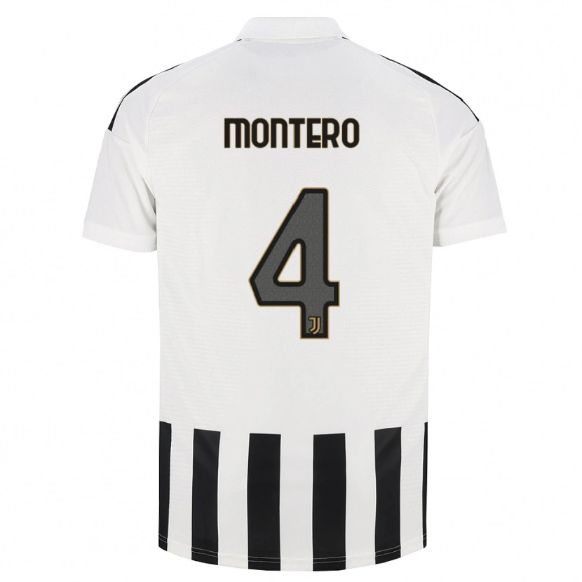 Danxen Mulher Camisola Alfonso Montero #4 Preto Branco Marrom Principal 2026/27 Camisa