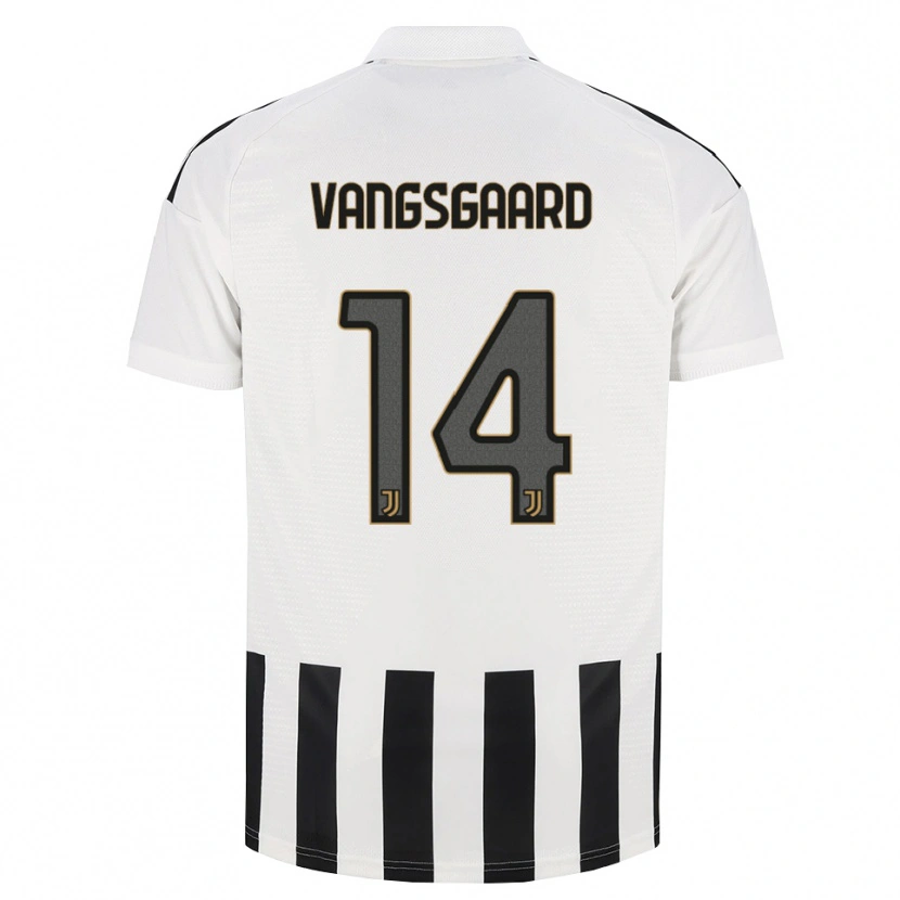 Danxen Mulher Camisola Amalie Jørgensen Vangsgaard #14 Preto Branco Marrom Principal 2026/27 Camisa
