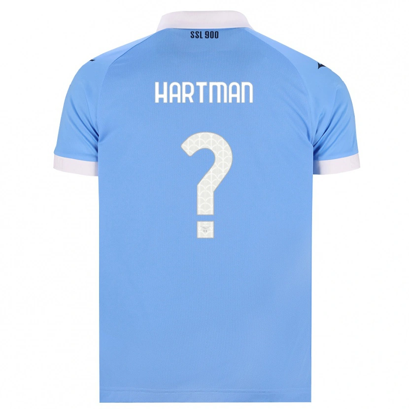 Danxen Mulher Camisola Thomas Hartman #0 Azul Celeste Preto Branco Principal 2026/27 Camisa