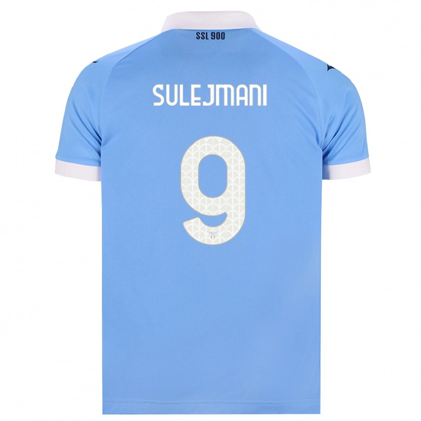 Danxen Mulher Camisola Flavio Sulejmani #9 Azul Celeste Preto Branco Principal 2026/27 Camisa