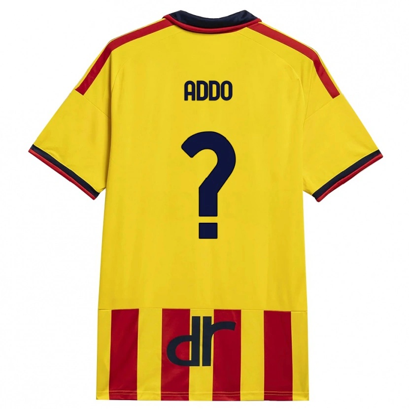 Danxen Mulher Camisola Vernon Addo #0 Amarelo Vermelho Principal 2026/27 Camisa