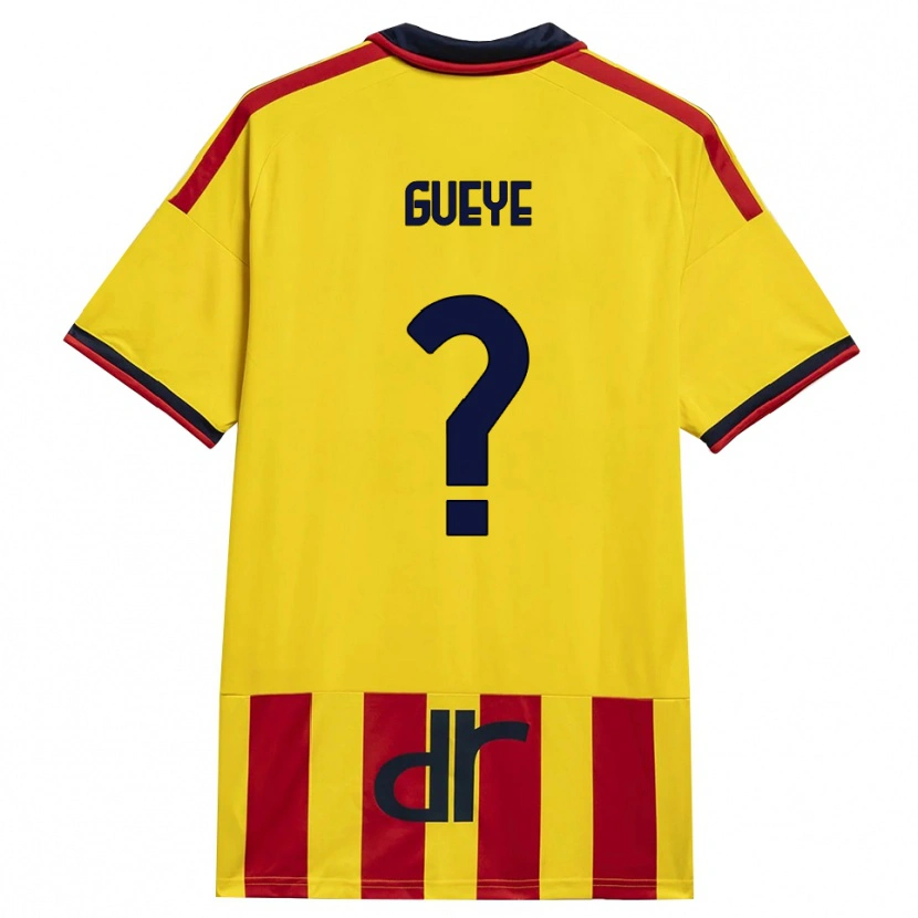 Danxen Mulher Camisola Pape Gueye #0 Amarelo Vermelho Principal 2026/27 Camisa
