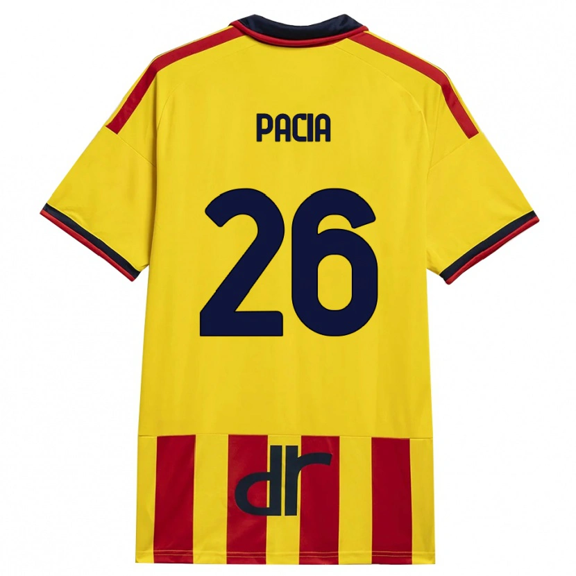 Danxen Mulher Camisola Fabiano Pacia #26 Amarelo Vermelho Principal 2026/27 Camisa