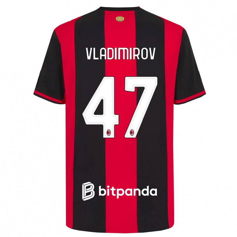 Danxen Mulher Camisola Valeri Vladimirov #47 Vermelho Preto Branco Principal 2026/27 Camisa
