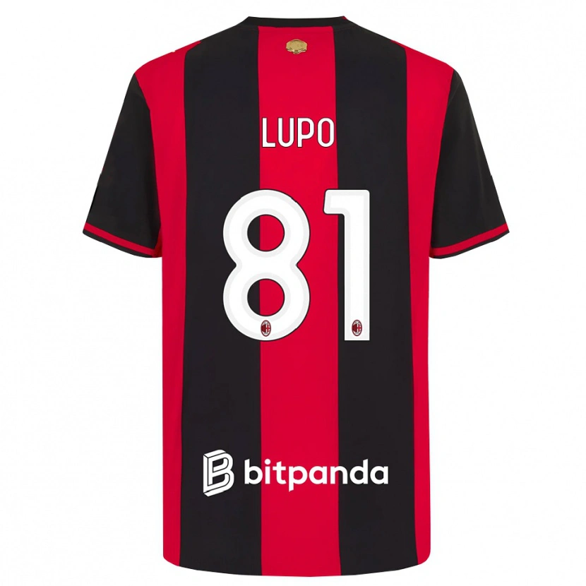 Danxen Mulher Camisola Simone Lupo #81 Vermelho Preto Branco Principal 2026/27 Camisa