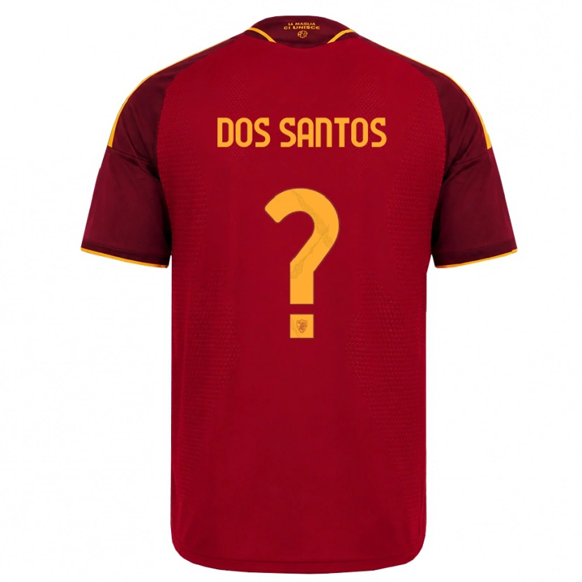 Danxen Mulher Camisola Leandro Dos Santos #0 Vermelho Dourado Amarelo Principal 2026/27 Camisa