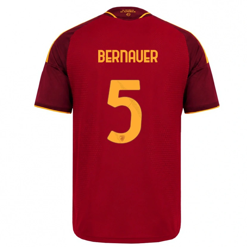 Danxen Mulher Camisola Vanessa Bernauer #5 Vermelho Dourado Amarelo Principal 2026/27 Camisa
