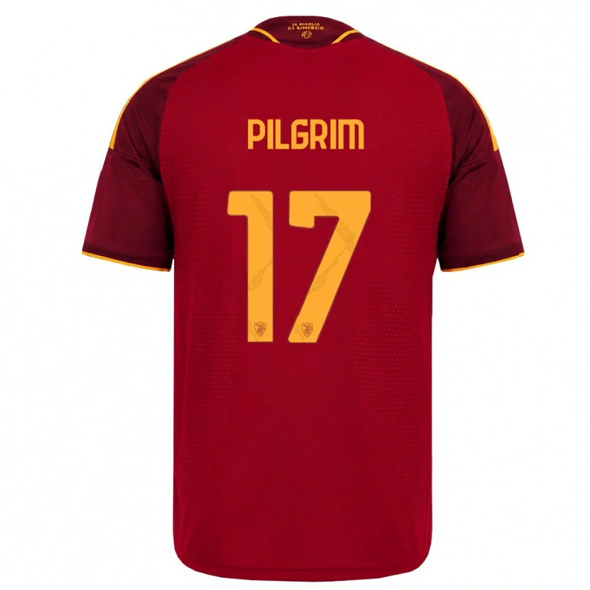 Danxen Mulher Camisola Alayah Pilgrim #17 Vermelho Dourado Amarelo Principal 2026/27 Camisa