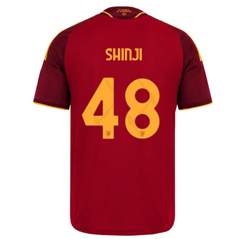 Danxen Mulher Camisola Shin-Ji Kim #48 Vermelho Dourado Amarelo Principal 2026/27 Camisa