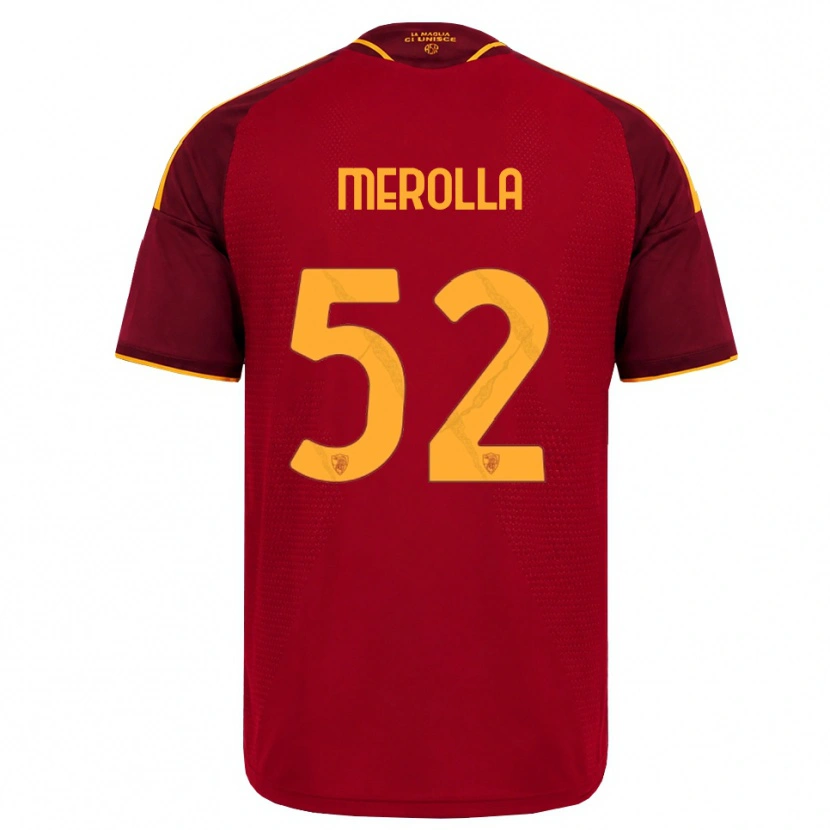 Danxen Mulher Camisola Liliana Merolla #52 Vermelho Dourado Amarelo Principal 2026/27 Camisa
