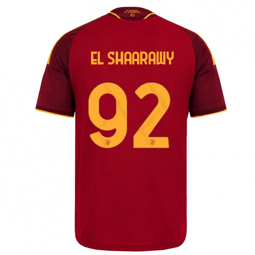 Danxen Mulher Camisola Stephan El Shaarawy #92 Vermelho Dourado Amarelo Principal 2026/27 Camisa