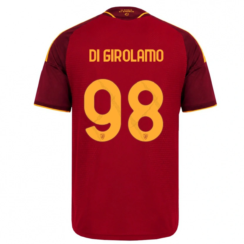 Danxen Mulher Camisola Anita Di Girolamo #98 Vermelho Dourado Amarelo Principal 2026/27 Camisa