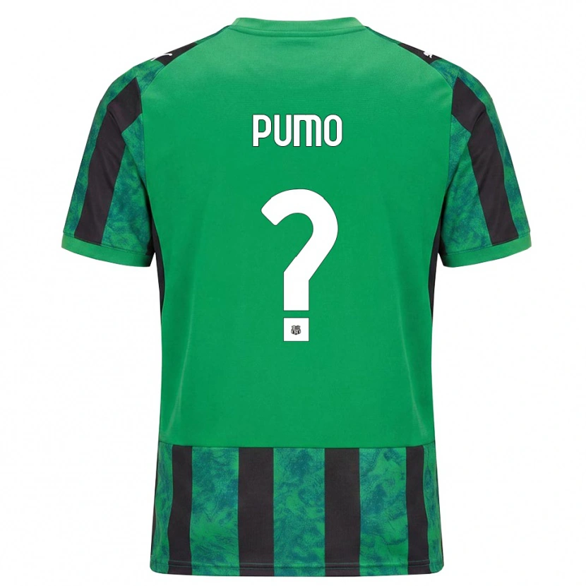 Danxen Mulher Camisola Samuele Pumo #0 Verde Preto Branco Principal 2026/27 Camisa