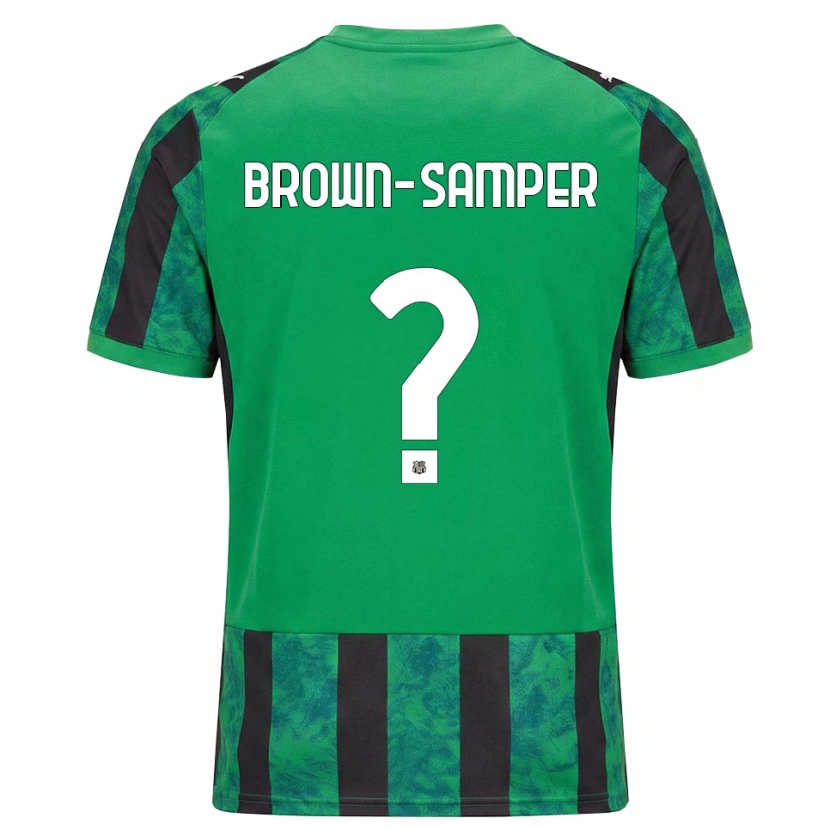 Danxen Mulher Camisola Isaac Brown-Samper #0 Verde Preto Branco Principal 2026/27 Camisa