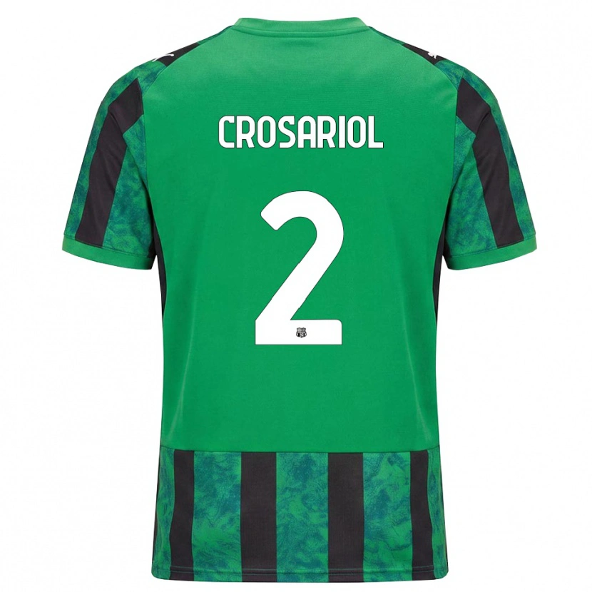 Danxen Mulher Camisola Daniel Crosariol #2 Verde Preto Branco Principal 2026/27 Camisa