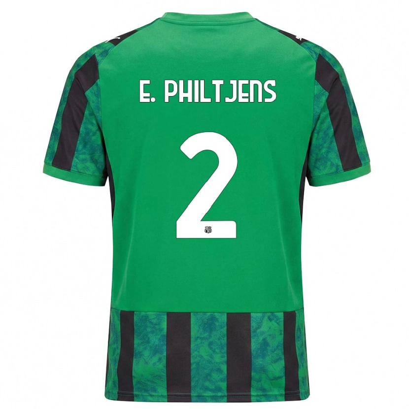Danxen Mulher Camisola Davina Brigitte E. Philtjens #2 Verde Preto Branco Principal 2026/27 Camisa