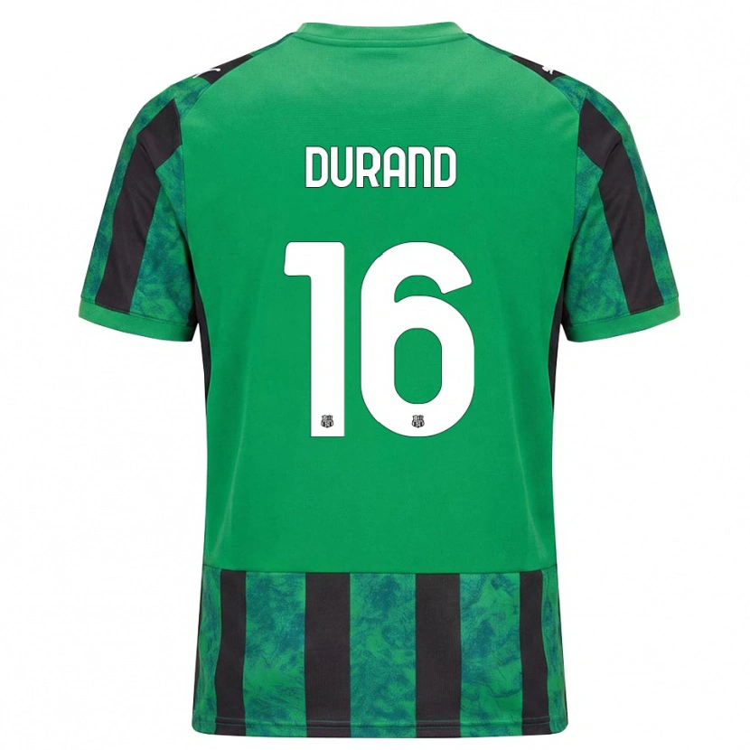 Danxen Mulher Camisola Solène Durand #16 Verde Preto Branco Principal 2026/27 Camisa