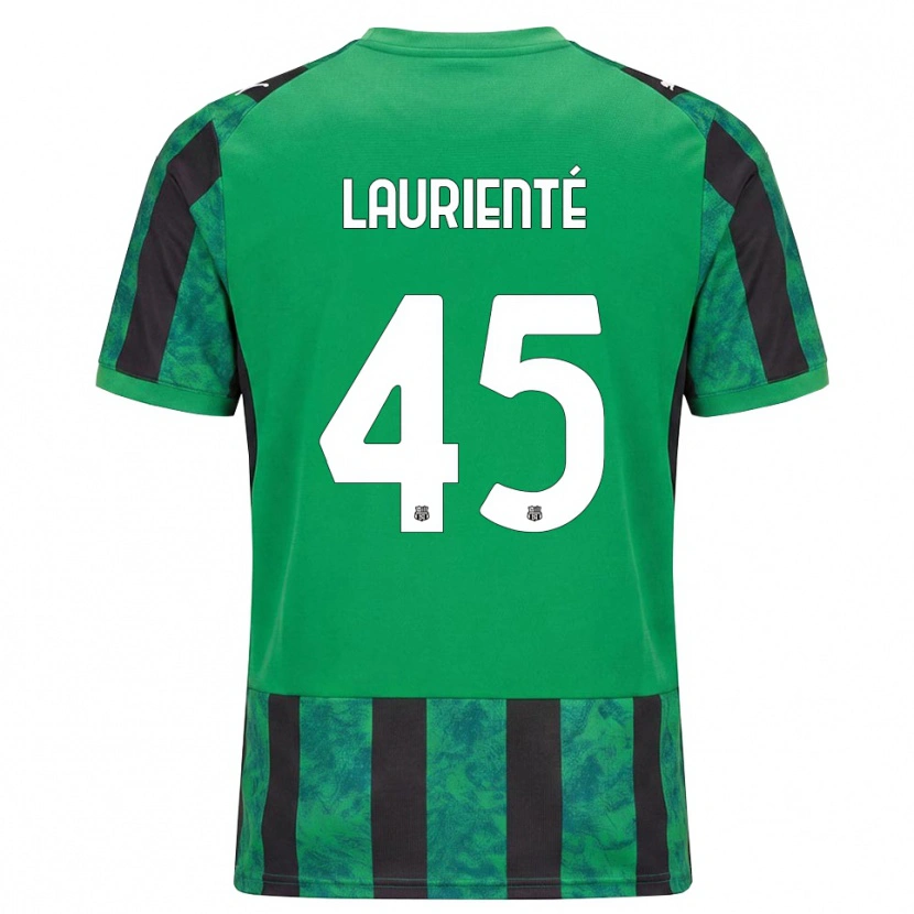 Danxen Mulher Camisola Armand Laurienté #45 Verde Preto Branco Principal 2026/27 Camisa