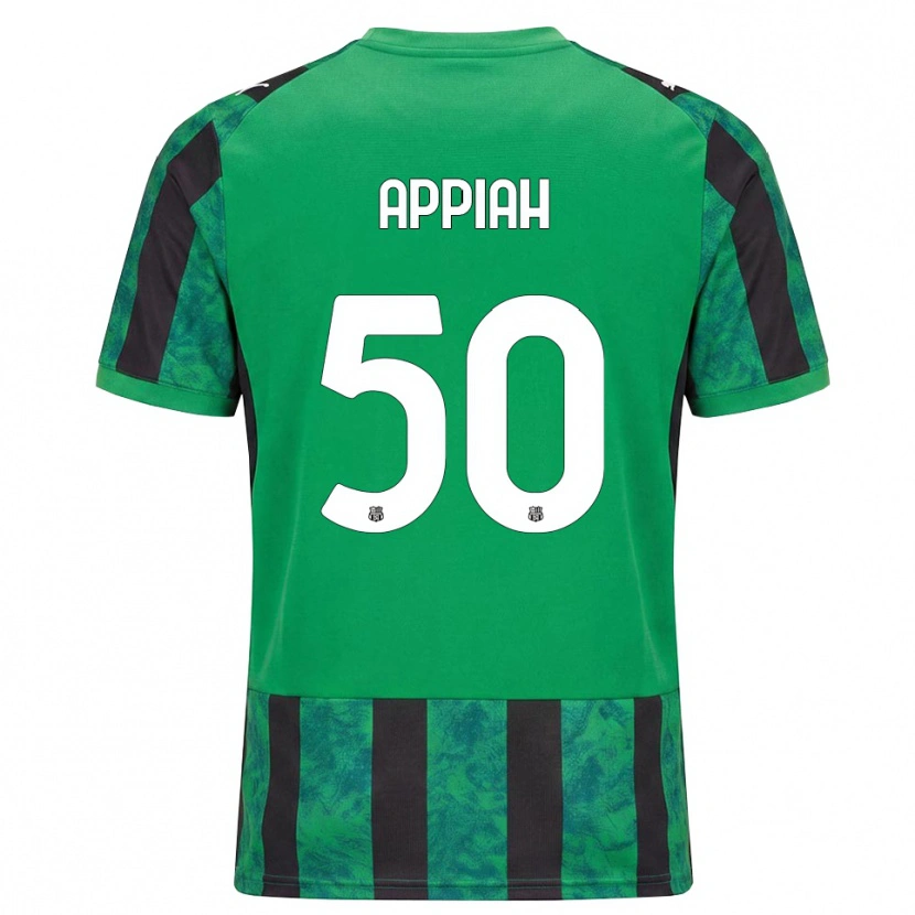 Danxen Mulher Camisola Lorenzo Appiah #50 Verde Preto Branco Principal 2026/27 Camisa
