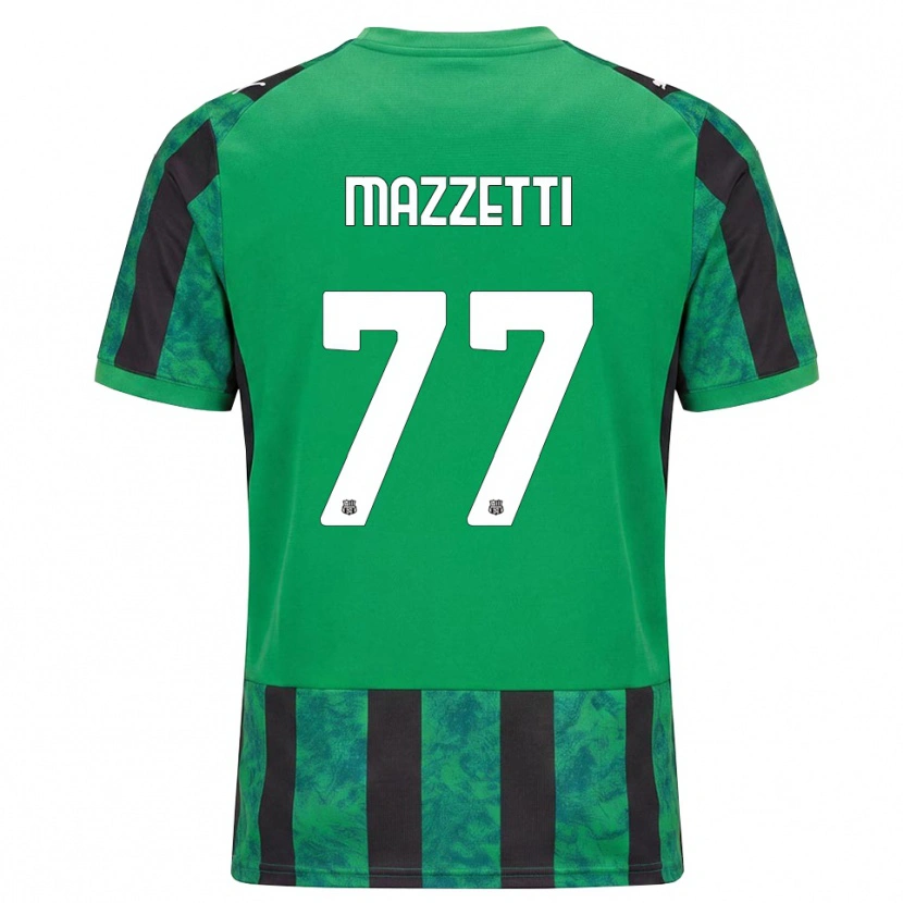 Danxen Mulher Camisola Riccardo Mazzetti #77 Verde Preto Branco Principal 2026/27 Camisa