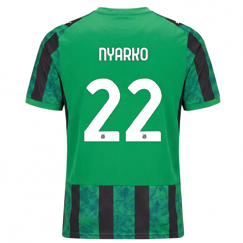 Danxen Mulher Camisola Lorenzo Nyarko #22 Verde Preto Branco Principal 2026/27 Camisa