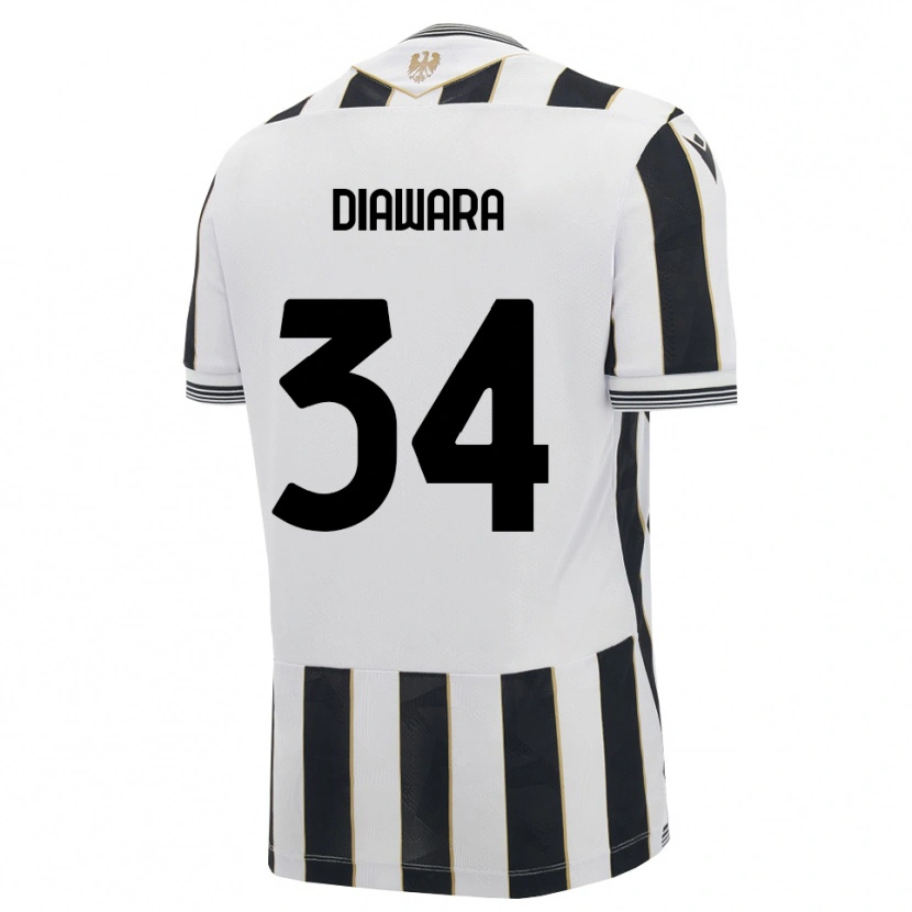 Danxen Mulher Camisola Sekou Diawara #34 Preto Branco Rosa Principal 2026/27 Camisa