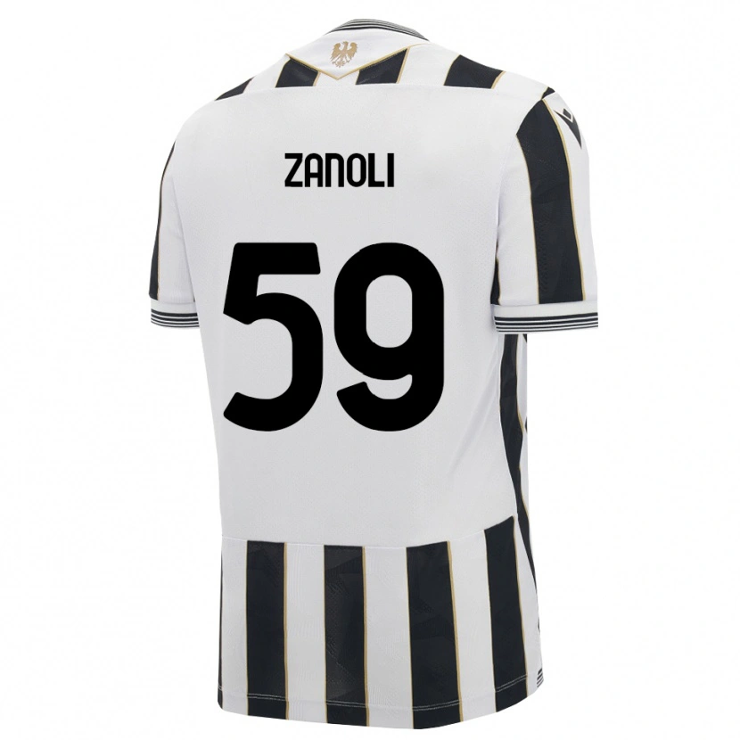 Danxen Mulher Camisola Alessandro Zanoli #59 Preto Branco Rosa Principal 2026/27 Camisa