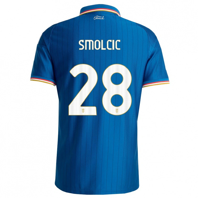 Danxen Mulher Camisola Ivan Smolcic #28 Azul Branco Vermelho Principal 2026/27 Camisa