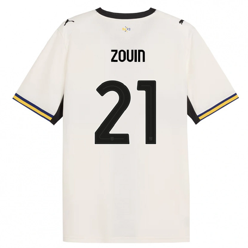 Danxen Mulher Camisola Aymen Zouin #21 Off-White Preto Amarelo Principal 2026/27 Camisa