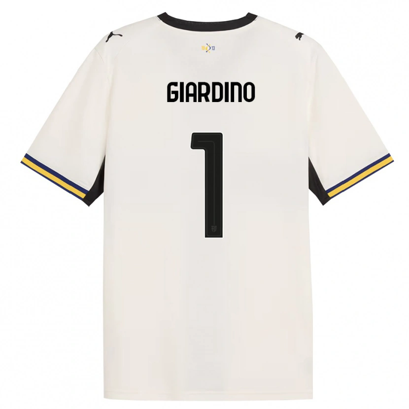 Danxen Mulher Camisola Andrea Giardino #1 Off-White Preto Amarelo Principal 2026/27 Camisa