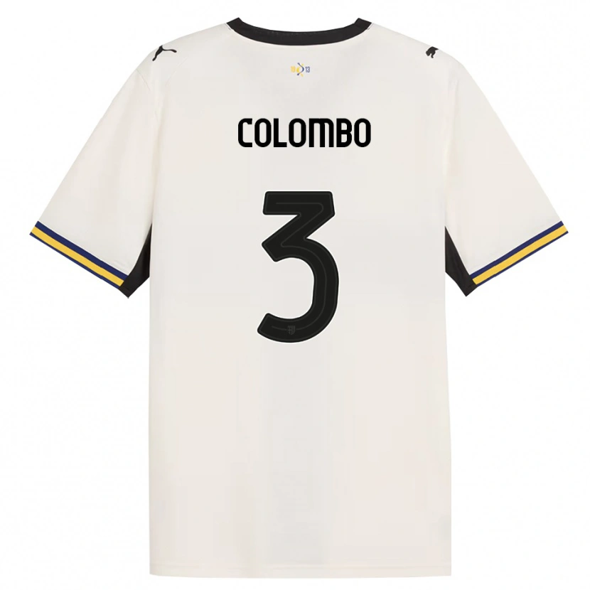 Danxen Mulher Camisola Daniel Colombo #3 Off-White Preto Amarelo Principal 2026/27 Camisa