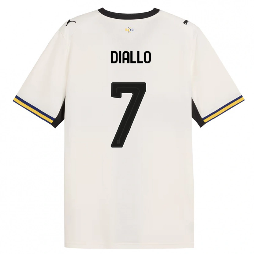 Danxen Mulher Camisola Ousmane Diallo #7 Off-White Preto Amarelo Principal 2026/27 Camisa