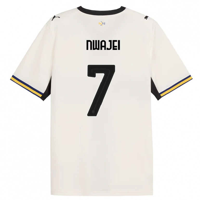 Danxen Mulher Camisola Melvin Nwajei #7 Off-White Preto Amarelo Principal 2026/27 Camisa