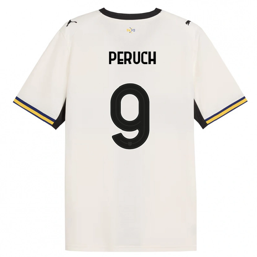 Danxen Mulher Camisola Pietro Peruch #9 Off-White Preto Amarelo Principal 2026/27 Camisa