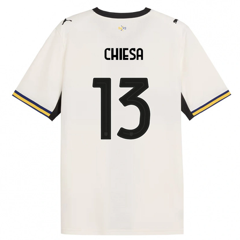 Danxen Mulher Camisola Riccardo Chiesa #13 Off-White Preto Amarelo Principal 2026/27 Camisa