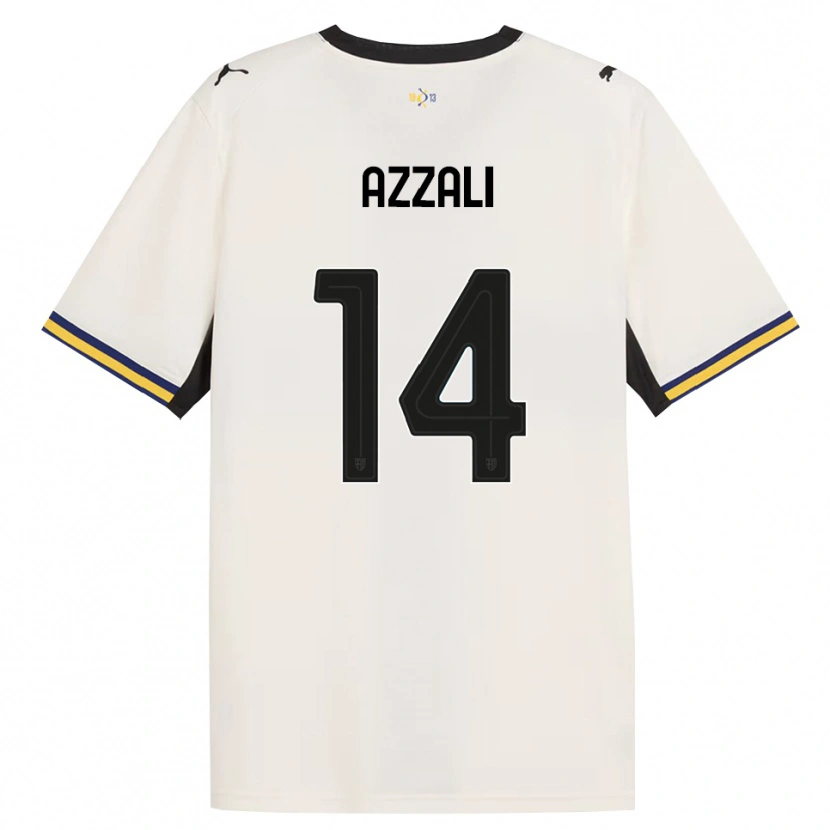 Danxen Mulher Camisola Leonardo Azzali #14 Off-White Preto Amarelo Principal 2026/27 Camisa