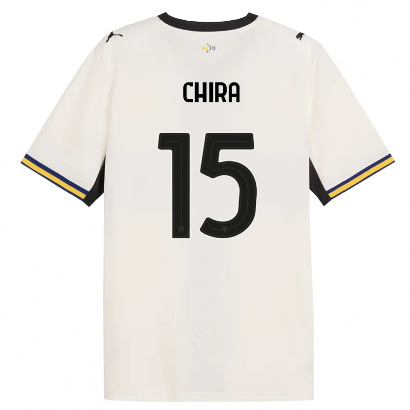 Danxen Mulher Camisola Alessandro Chira #15 Off-White Preto Amarelo Principal 2026/27 Camisa