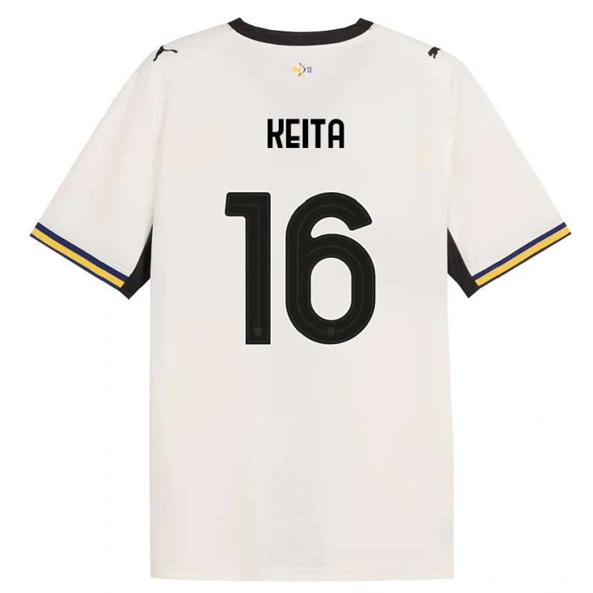 Danxen Mulher Camisola Mandela Keita #16 Off-White Preto Amarelo Principal 2026/27 Camisa