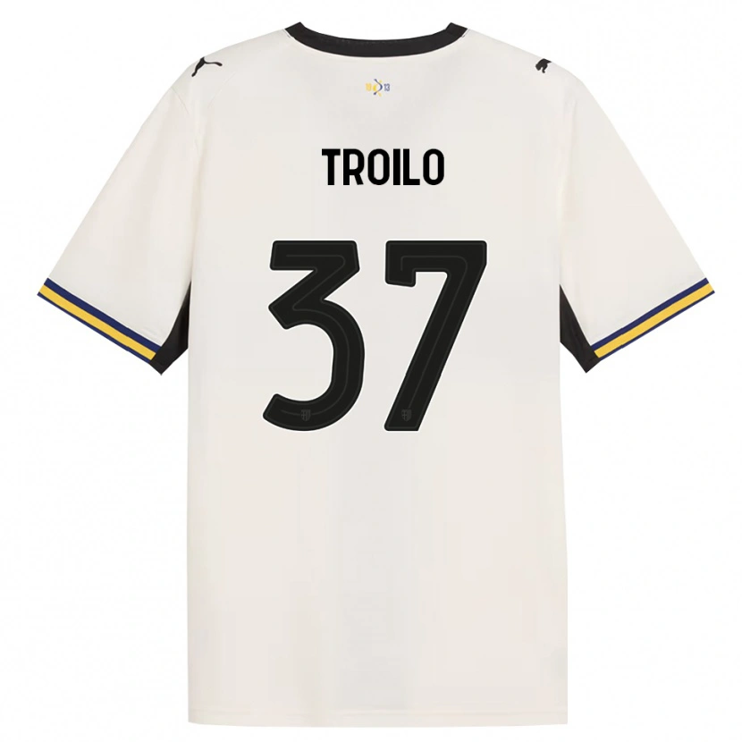 Danxen Mulher Camisola Mariano Troilo #37 Off-White Preto Amarelo Principal 2026/27 Camisa