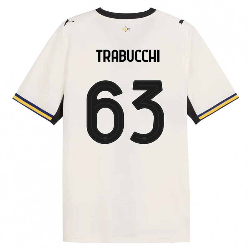 Danxen Mulher Camisola Nicolas Trabucchi #63 Off-White Preto Amarelo Principal 2026/27 Camisa