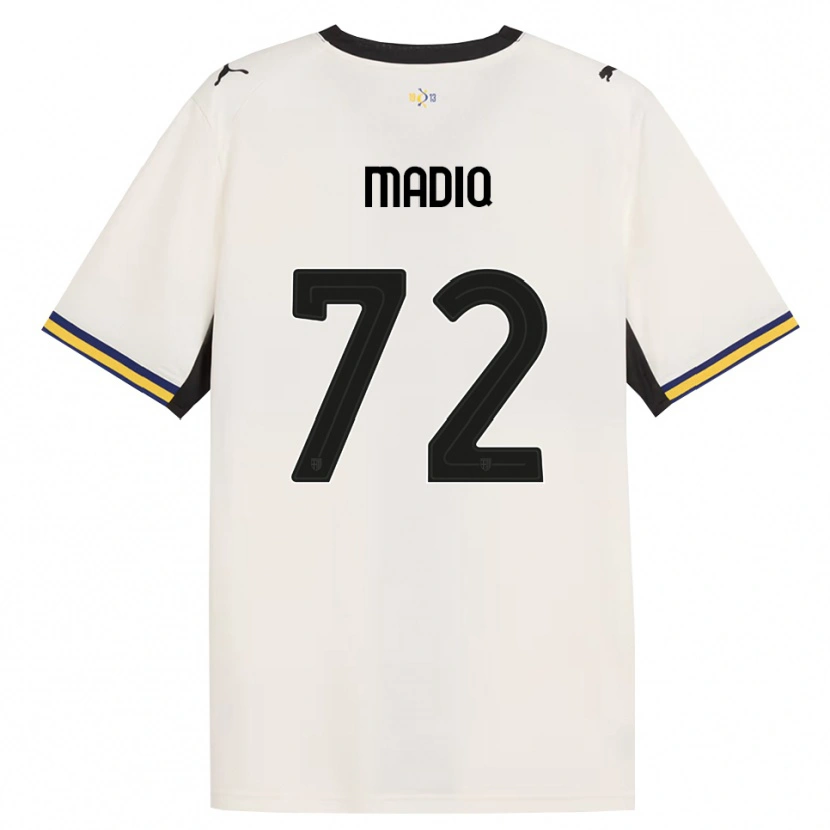 Danxen Mulher Camisola Abdelaziz Madiq #72 Off-White Preto Amarelo Principal 2026/27 Camisa